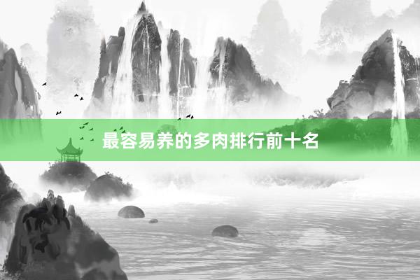 最容易养的多肉排行前十名
